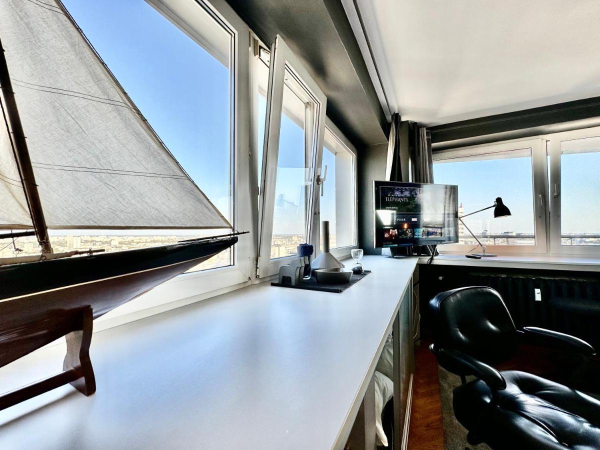 Super Apartament Grey Centrum 2X Metro Fast Wifi 300 Mbs Netflix Appletv Smarttv Spotify Panorama Miasta Warsaw Exterior photo
