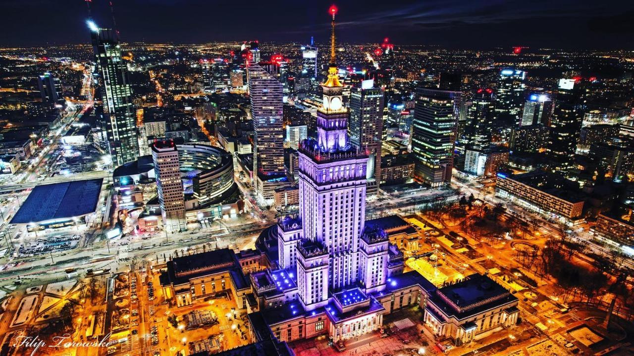 Super Apartament Grey Centrum 2X Metro Fast Wifi 300 Mbs Netflix Appletv Smarttv Spotify Panorama Miasta Warsaw Exterior photo