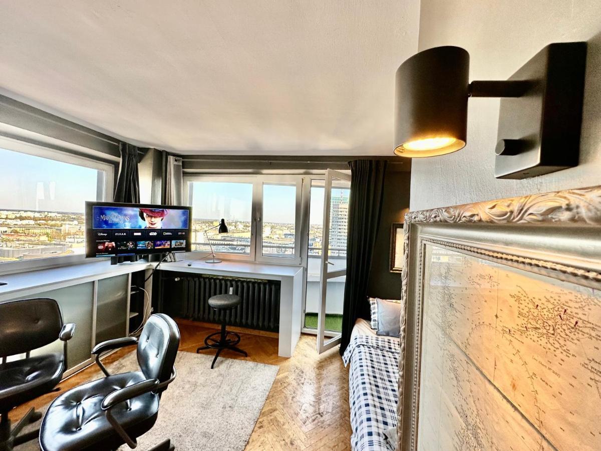 Super Apartament Grey Centrum 2X Metro Fast Wifi 300 Mbs Netflix Appletv Smarttv Spotify Panorama Miasta Warsaw Exterior photo
