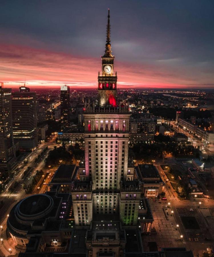 Super Apartament Grey Centrum 2X Metro Fast Wifi 300 Mbs Netflix Appletv Smarttv Spotify Panorama Miasta Warsaw Exterior photo